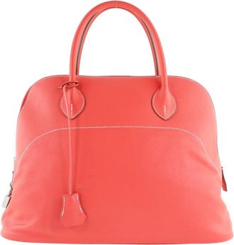 Hermès Bolide Red Leather Handbag (Pre-Owned)