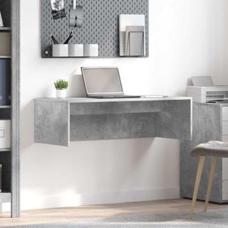 vidaXL vidaXL Scrivania a parete Grigio cemento 100 x 45 x 30 cm
