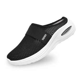 Generic Women Shoes, Orthopedic Shoes for Women Diabetic-Friendly Backless Trainers Air Cushion Slip-On Walking Shoes with Extra Wide Toe Box | Orthopedic Sup