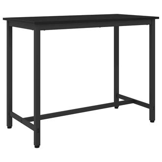vidaXL Mesa Roble Negro 100 X 50 X 76,5 Cm Vidaxl