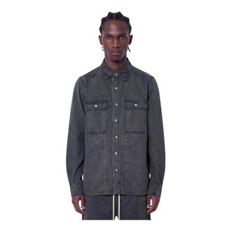 Rick Owens Camisa de mezclilla - Shirts - Hombre - Gris - S