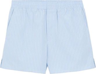 Ami gestreepte katoenen short