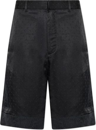 Emporio Armani Paisley Pattern Shorts - Heren - Korte Broeken - Zwart - L - Korte Broeken