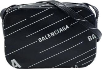 Balenciaga Pre-owned Everyday Camera Bag - Dames - Vintage Schoudertas - Zwart - ONE Size - Leer - Vintage
