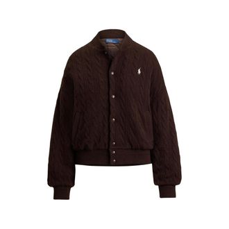 Ralph Lauren Cable-knit Bomber Jacket