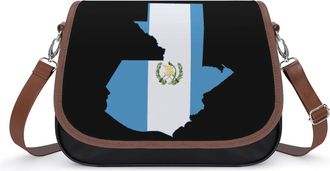Generic Flag Map of Guatemala Small Womens Crossbody Bags Shoulder Handbag with Adjustable Strap for Travel