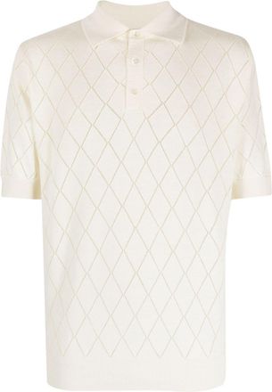 Giuliva Heritage Collection The Theo polo shirt - men - Cashmere/Linen/Flax/Silk - L - Neutrals