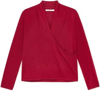 Maliparmi Colours Of The World Knit - Dames - V-hals truien - Rood - XS - Wol - Truien & Vesten