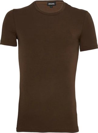Ermenegildo Zegna T-shirt girocollo - Marrone