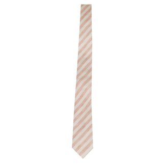 Tagliatore Ties, male, Orange, Size: ONE SIZE Striped Tie