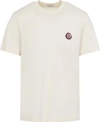 Moncler SS T-Shirt - Heren - T-shirts - Beige - S - Tops