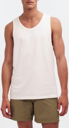 Madewell Allday Cotton Tank in Lighthouse at Nordstrom, Size Small
