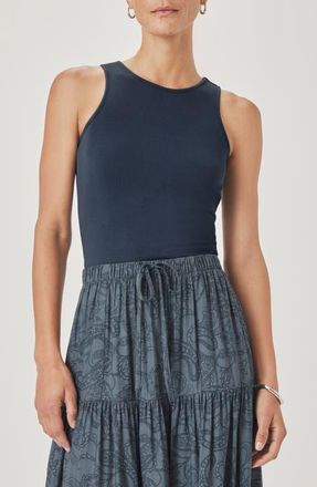 Splendid Amaya Scoop Neck Tank in Mood Indigo Blue at Nordstrom, Size Small