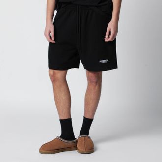 Represent Schwarze Baumwollshorts mit Logo von Represent
