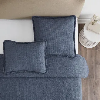 Ballard Designs Hazael Waffle Sham - Brown - Standard - Ballard Designs