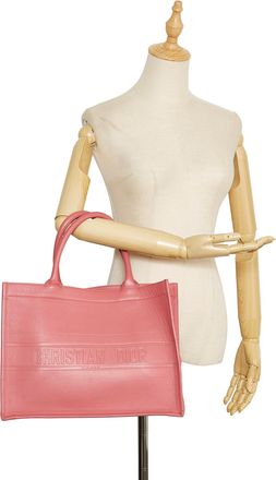 Dior Pre-owned Womens Tote Bag Leather - Light Pink - One Size