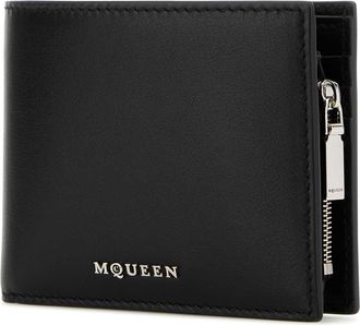 Alexander McQueen Mens Leather Wallet Black