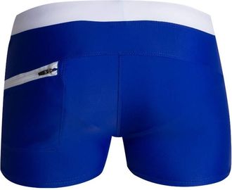 Generic Swimming Trunks Men Swim Shorts Boxer Swimming Briefs Gym Board Shorts Boxers Underwear Elastic Sexy Slit Swimsuit Bottom Square Cut Sports Swimwear D