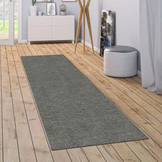Paco Home Paco Home Alfombra Exterior Interior Alfombra Cocina Monocolor Dise&ntilde;o Sisal Gris Oscuro 200x280 Cm