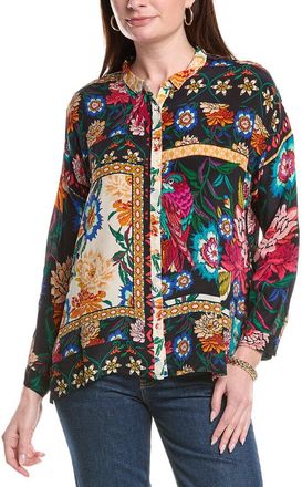 Johnny Was Petite Audrey Silk Shirt