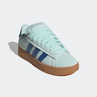 adidas Sneaker ADIDAS SPORTSWEAR GRAND COURT ALPHA, Damen, Gr. 37, gr&uuml;n (halo mint, royal blau, gum10), Leder, Synthetik, Schuhe Sneaker, Design inspiriert v
