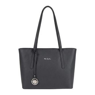 Pierre Cardin Schoudertas - Dames - Shoppers - Zwart - ONE Size - Leer - Tassen