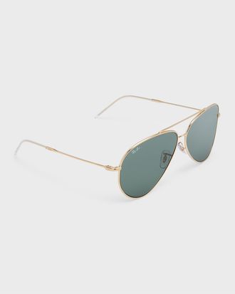 Ray-Ban Men & apos;s Aviator Reverse Metal Aviator Sunglasses, 62MM
