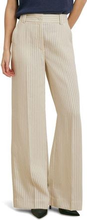 Favorite Daughter The Fine Line Pinstripe Pants in Cream Pinstripe at Nordstrom, Size 14