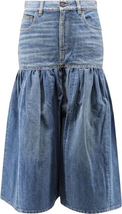 Chlo&eacute; Short Balloon - Dames - Rokken - Blauw - Maat: W27 Katoen