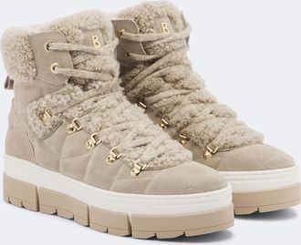 Bogner Vaduz shearling and suede ankle boots