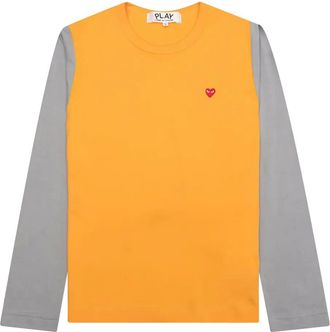 Comme Des Garçons T-shirt con ricamo - Giallo