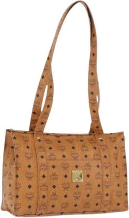 MCM Pre-owned Tote Bag - Dames - Vintage Schoudertas - Bruin - ONE Size - Leer - Vintage