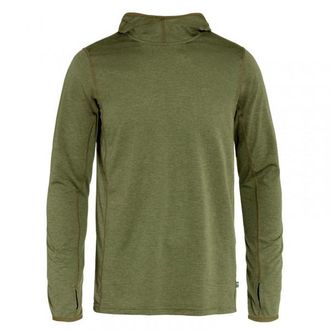 Fj&auml;llr&auml;ven Abisko Sun-Hoodie Funktionsshirt f&uuml;r Herren | oliv