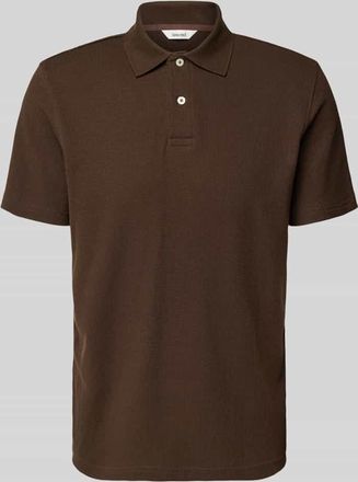 Selected Regular Fit Poloshirt aus Baumwoll-Mix Modell BLAZE in Hellbraun, Gr&ouml;&szlig;e XXL