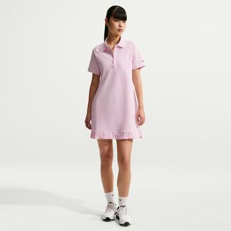Nike Womens Golf Polo Dress in Pink | IF8522-663