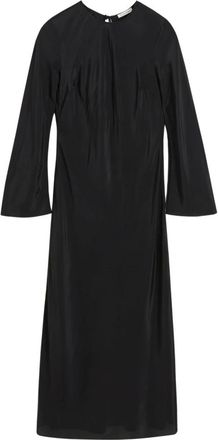 By Malene Birger Maxi Dresses, female, Black, Size: S Zebra Print Maxi Dress Black