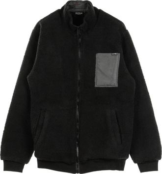 Dolly Noire Neon Zip Teddy Bear Jack - Heren - Vesten met rits - Zwart - XL - Hoodies & sweatvesten