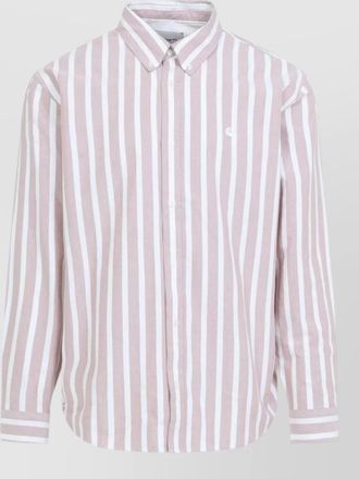 Carhartt Work in Progress striped loose-fit cotton shirt