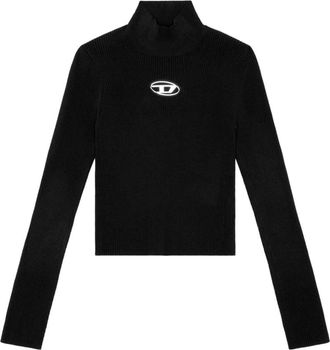 Diesel Donna Top Valari Modieuze Dameskleding - Dames - Coltruien - Zwart - M - Truien & Vesten