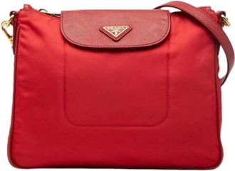 Prada Pre-owned Cross Body Bags, female, Red, Size: ONE SIZE Pre-owned Vintage Crossbody Bag