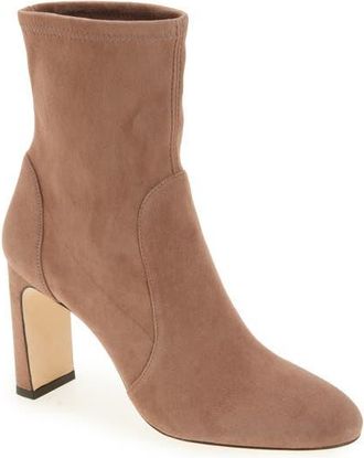 Stuart Weitzman Babette Bootie 85 in Taupe at Nordstrom, Size 10.5