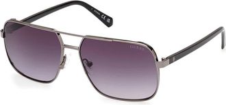 Guess Smoke Gradient Navigator Mens Sunglasses GU00119 08B 58