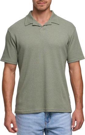Indicode Poloshirt INDICODE INBimle, Herren, Gr. XXL, sea spray, Single Jersey, Obermaterial: 60% Baumwolle, 40% Polyester, Waffelmuster, regular fit normal, o