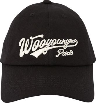 Wooyoungmi Cotton Baseball Cap - Heren - Petten - Zwart - ONE Size - Katoen - Accessoires