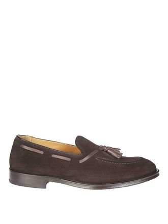 Doucal's Tassel Suede Moccasin