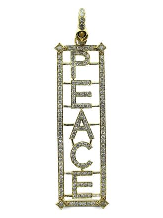 Loree Rodkin 14kt yellow gold Peace Diamond necklace - women - Diamond/14kt Yellow Gold - One Size