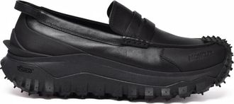 Moncler Loafer Mocassino - Heren - Loafers - Zwart - 41 EU - Leer - Schoenen