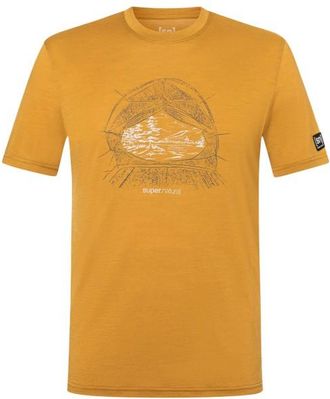 super.natural Tent View Tee Merinoshirt f&uuml;r Herren | gelb
