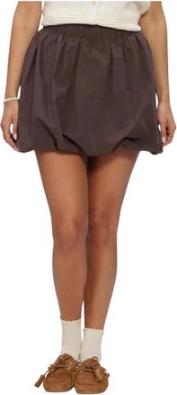 Ydence Skirt Izzy - Dames - Korte rokken - Bruin - XS - Katoen - Rokken