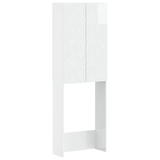 vidaXL Mueble De Ba&ntilde;o Delft Blanco Brillante 66 X 25,5 X 190 Cm Vidaxl